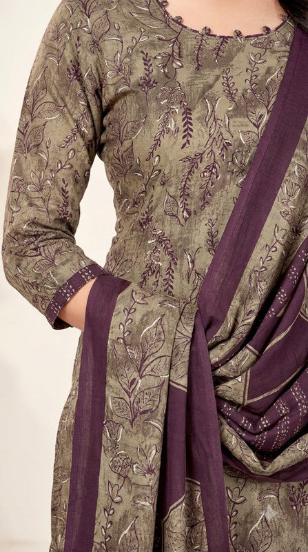 Rust Bandhani Patiala Suit with Teal Dupatta — House of Kapasa