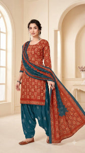 Sage & Plum Floral Patiala Suit — House of Kapasa