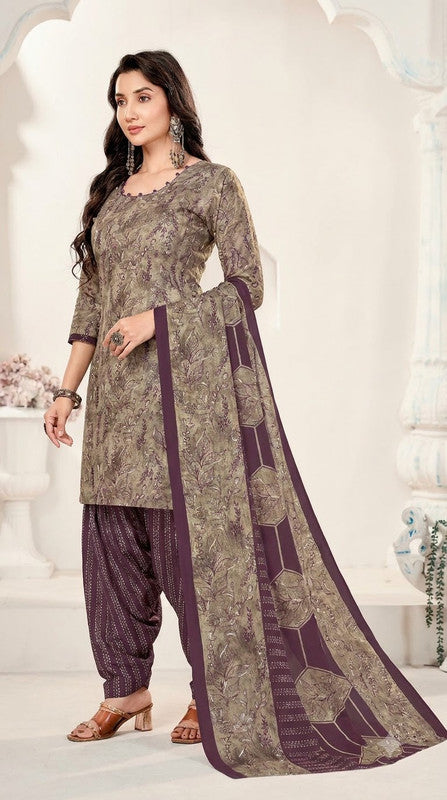 Rust Bandhani Patiala Suit with Teal Dupatta — House of Kapasa
